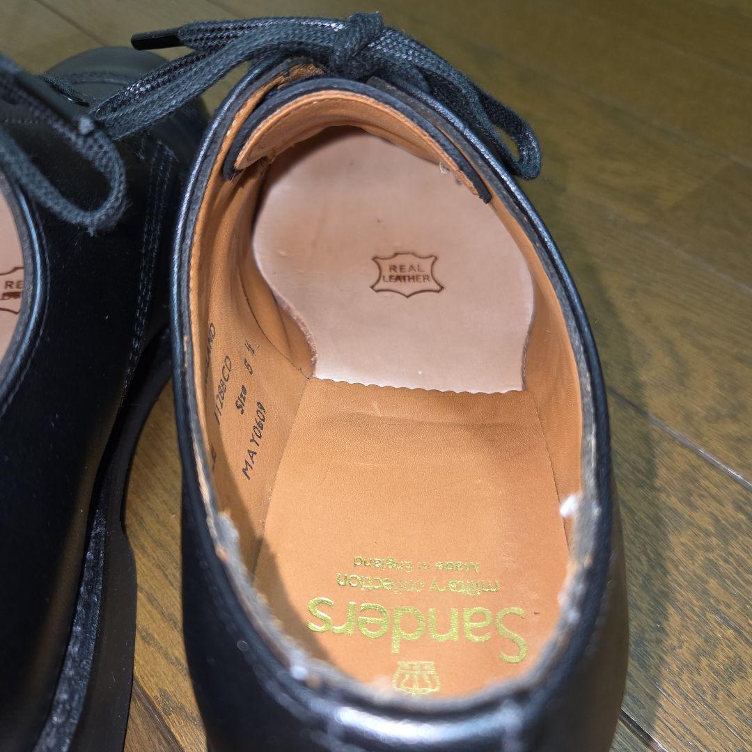 最終値下げ【別注】SANDERS ミリタリーダービー イタリアンカーフUK5.5