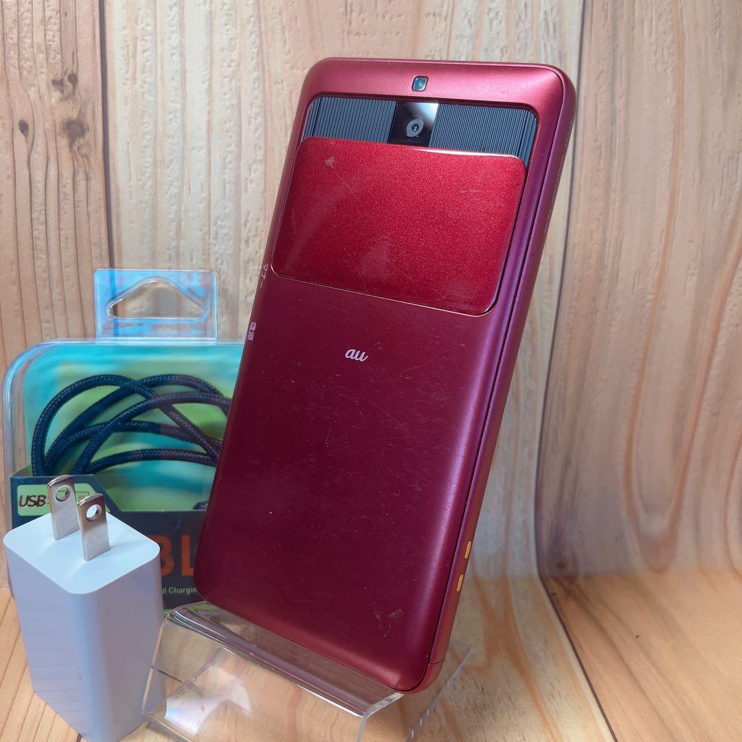 SIMフリー 本体 BASIO 3 KYV43 32 GB 172G4 レッド