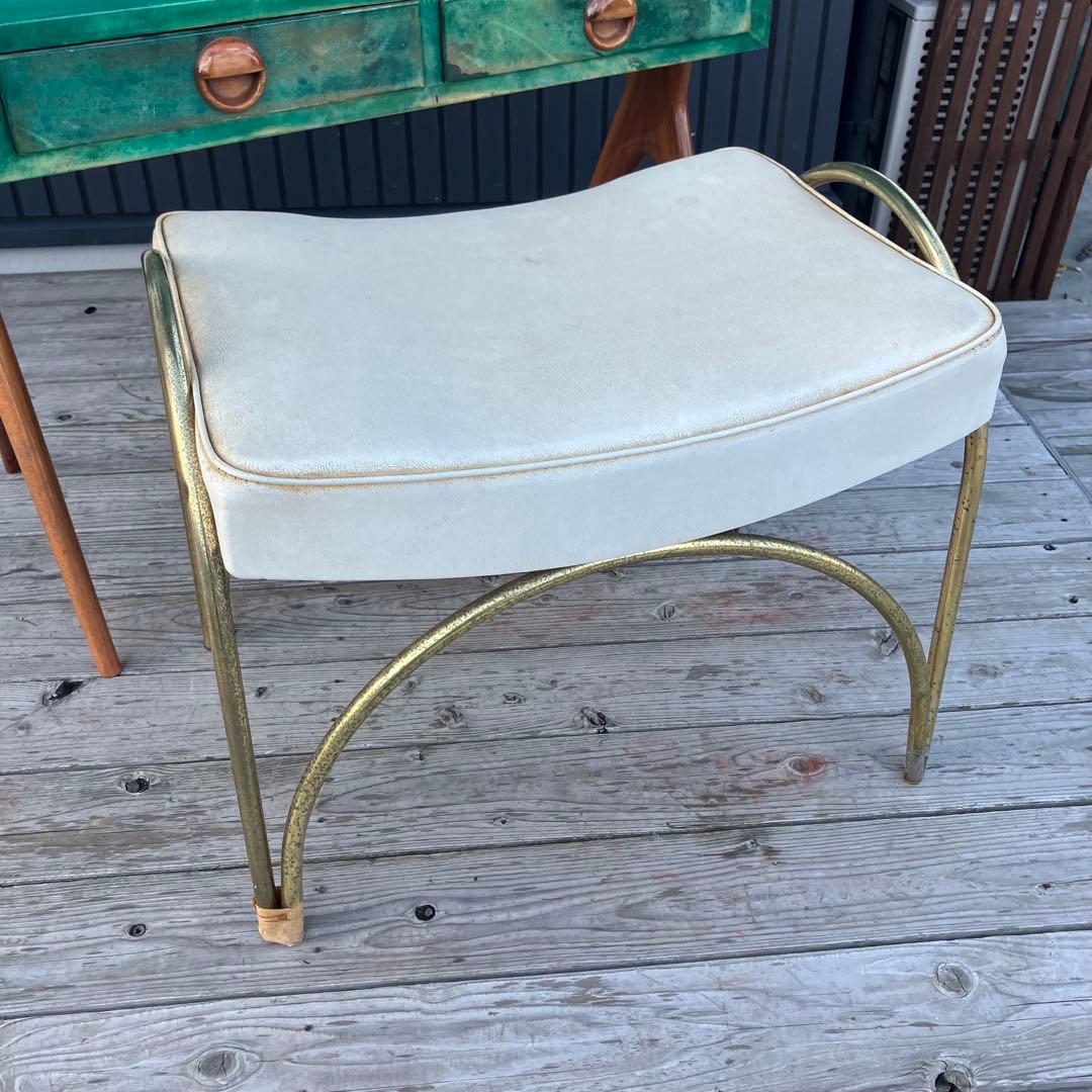 フランス家具 三面鏡 木製ドレッサー スツールセット 鏡台 引き出し収納 古家具