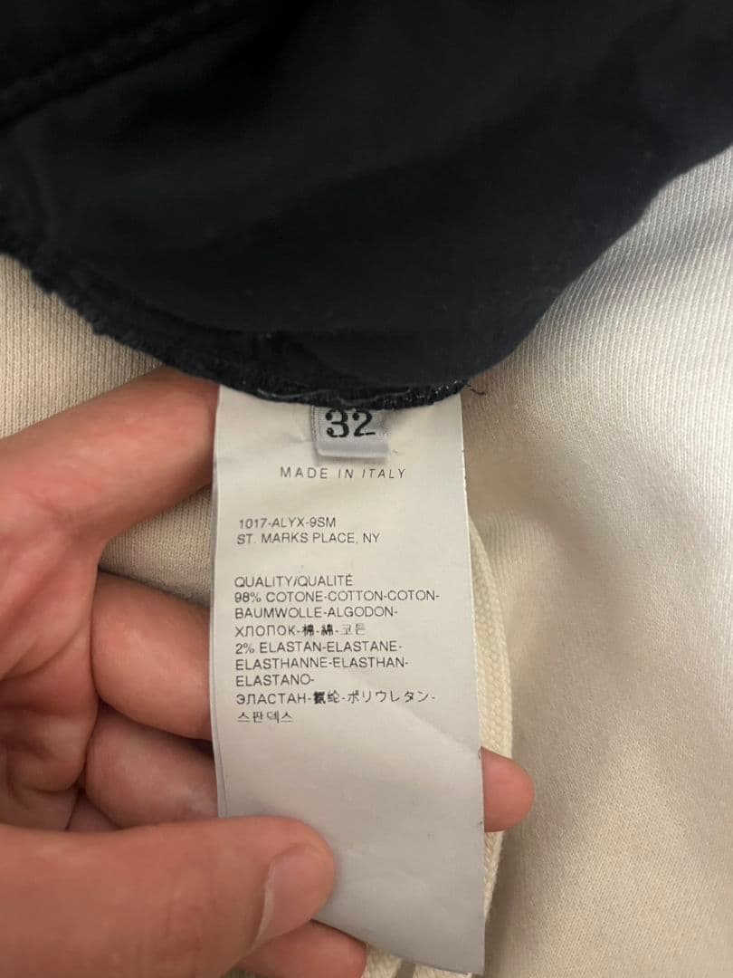 1017 ALYX 9sm×blackmeans クラッシュデニムパンツ