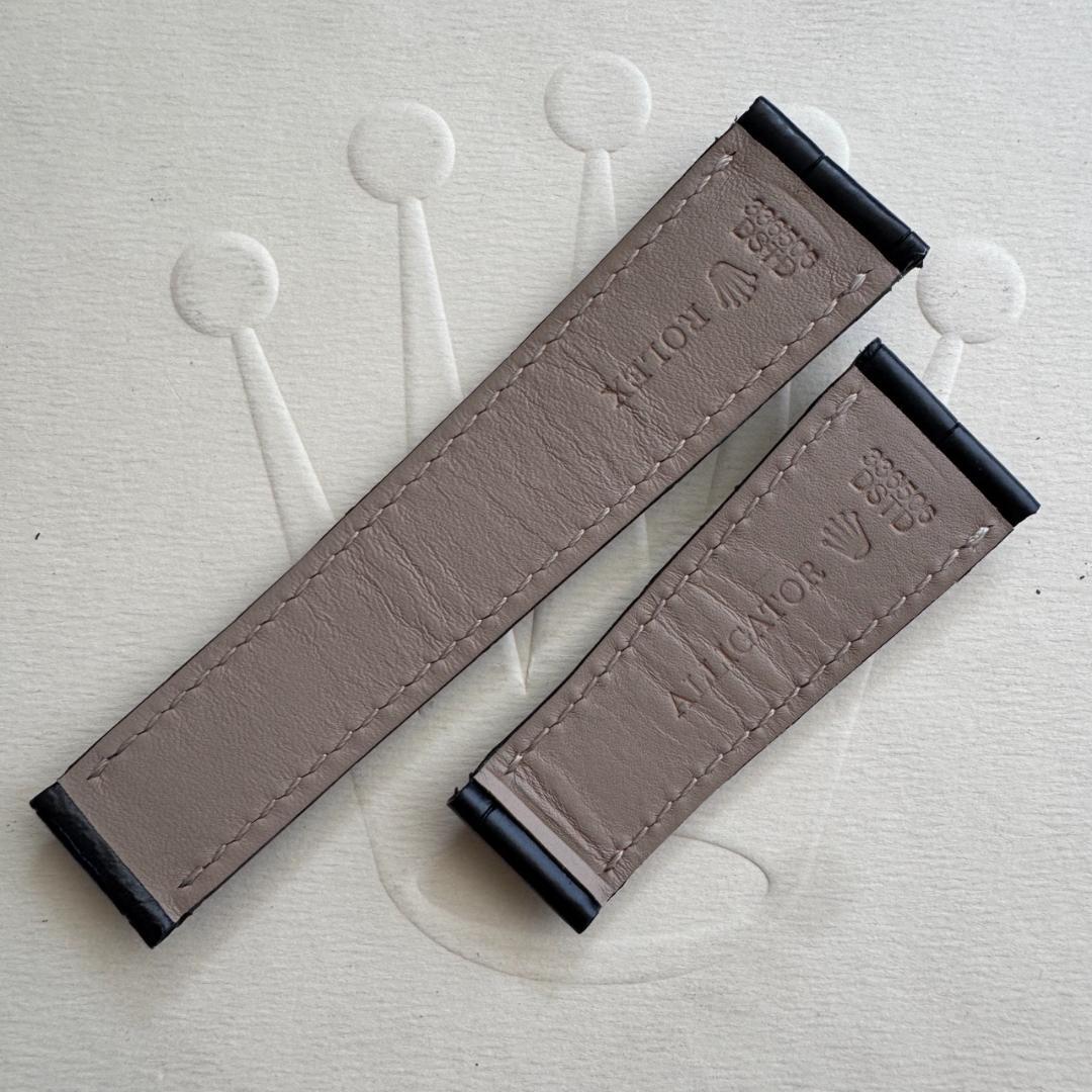 〇純正 ROLEX DAYTONA 16518 クロコレザーベルト YZ6195