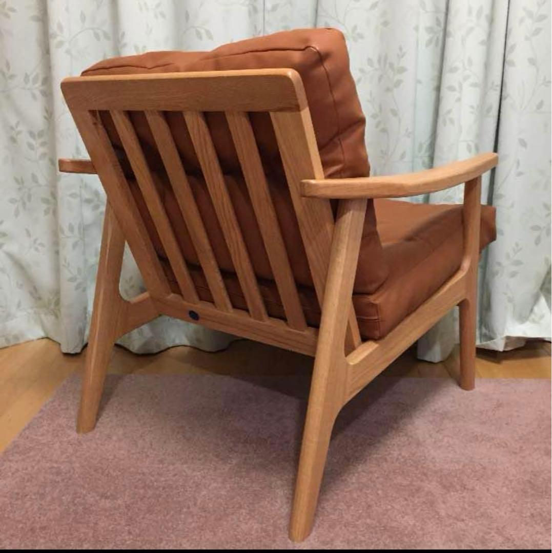 マルニ60 フレームチェア 1シーター 両肘 オーク ブラウン