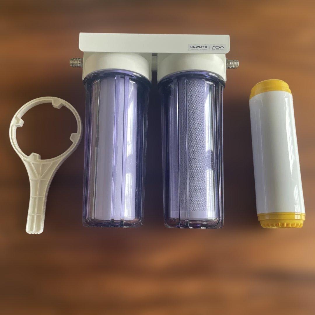 ２回しか使用してません。ADA NA-WATER とカチオンフィルターのセット