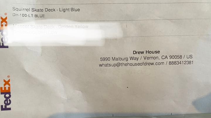 drew house スケボー　Lights Blue 新品　送料込み