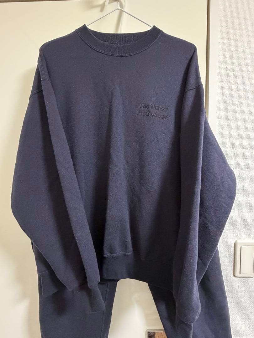 トップス ennoy PROFESSIONAL CREW SWEAT SET UP M