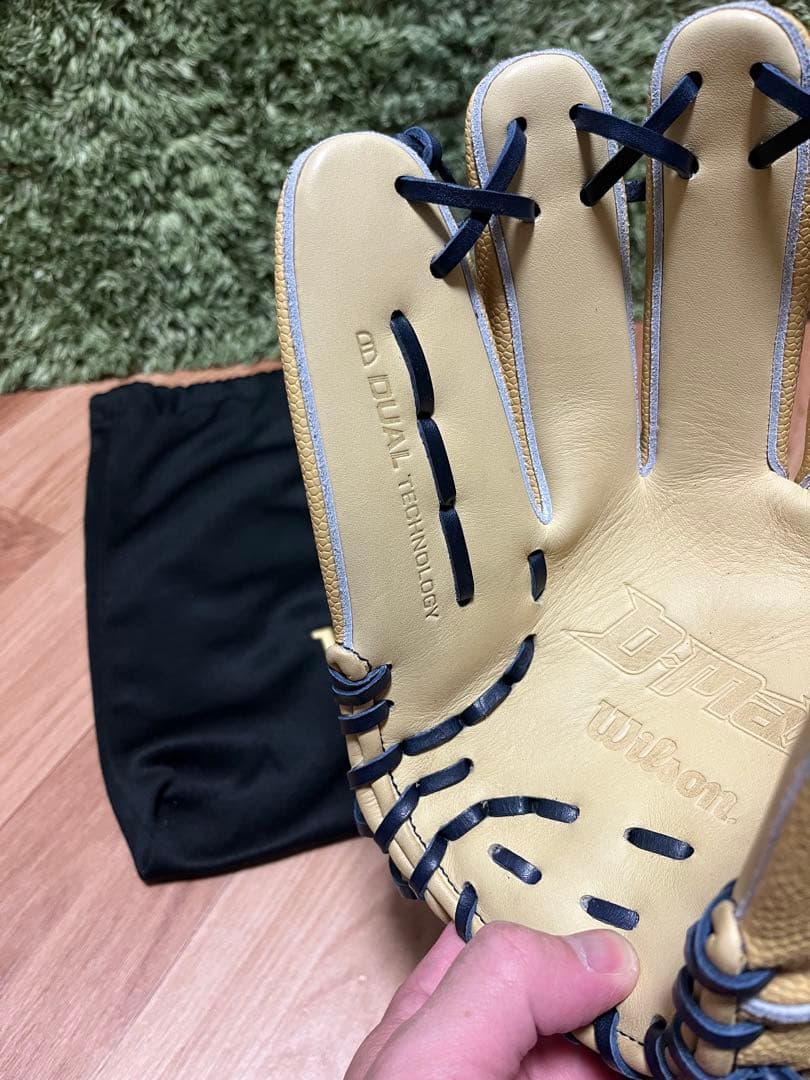 Wilson D-MAX 軟式少年用グラブ DJ型 キャメルSS 左投 硬式改造