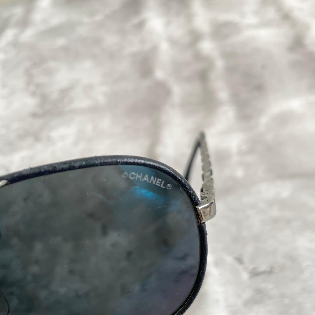 CHANEL ディアドロップ サングラス チェーン ココマーク 4219-Q