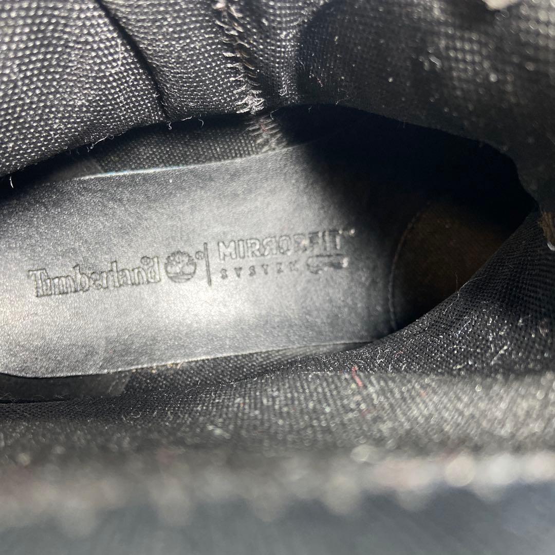 美品✨ティンバーランド レザーロングブーツ サイドジップ ウォータープルーフ 黒