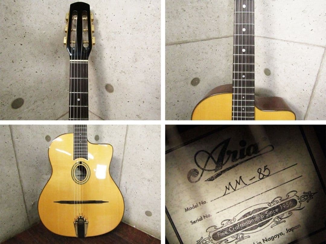 Y*U様 激レア 美品 Aria マカフェリギター 純正ハードケース付き MM-