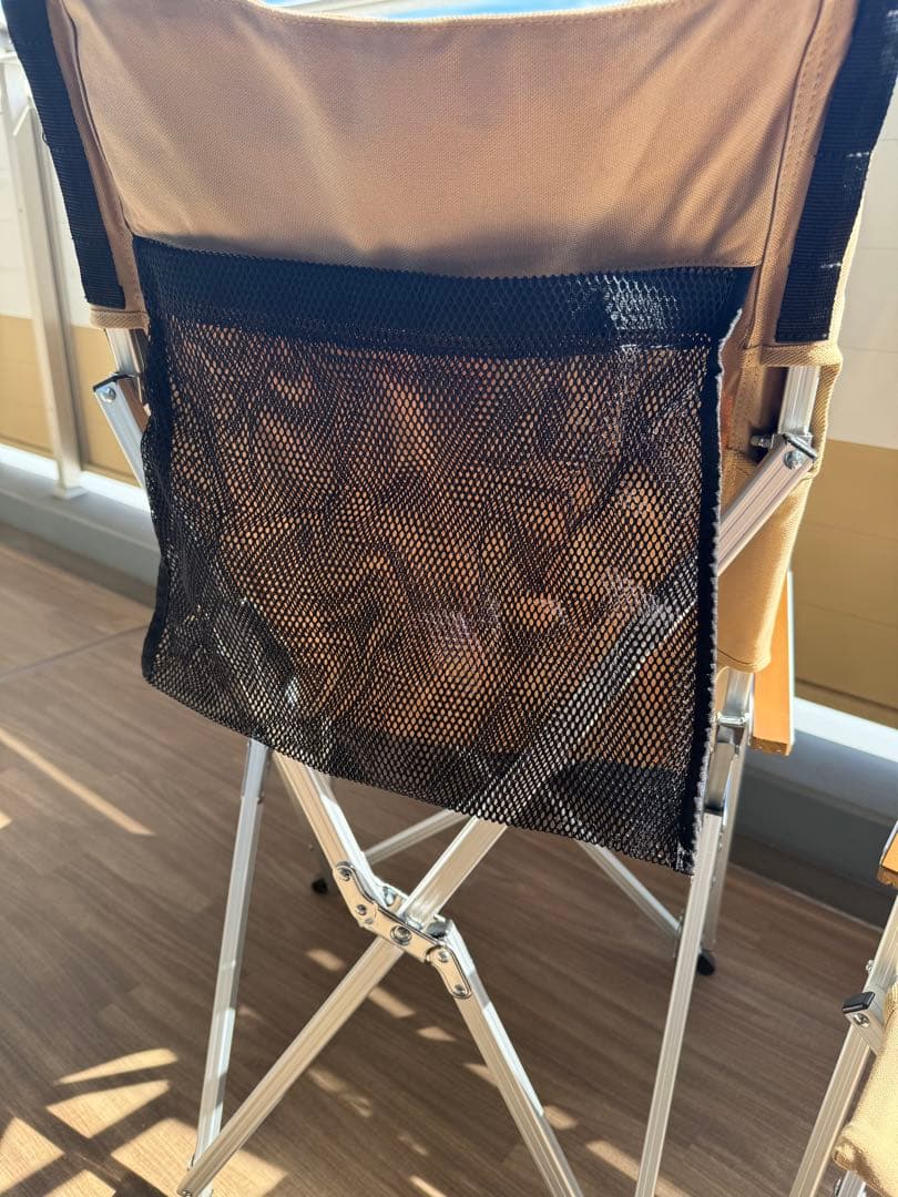 Ogawa 折りたたみハイバックチェア サンドベージュ (2/2)