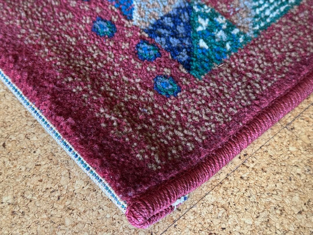 ヴィンテージ エジプト 幾何学模様 ラグ