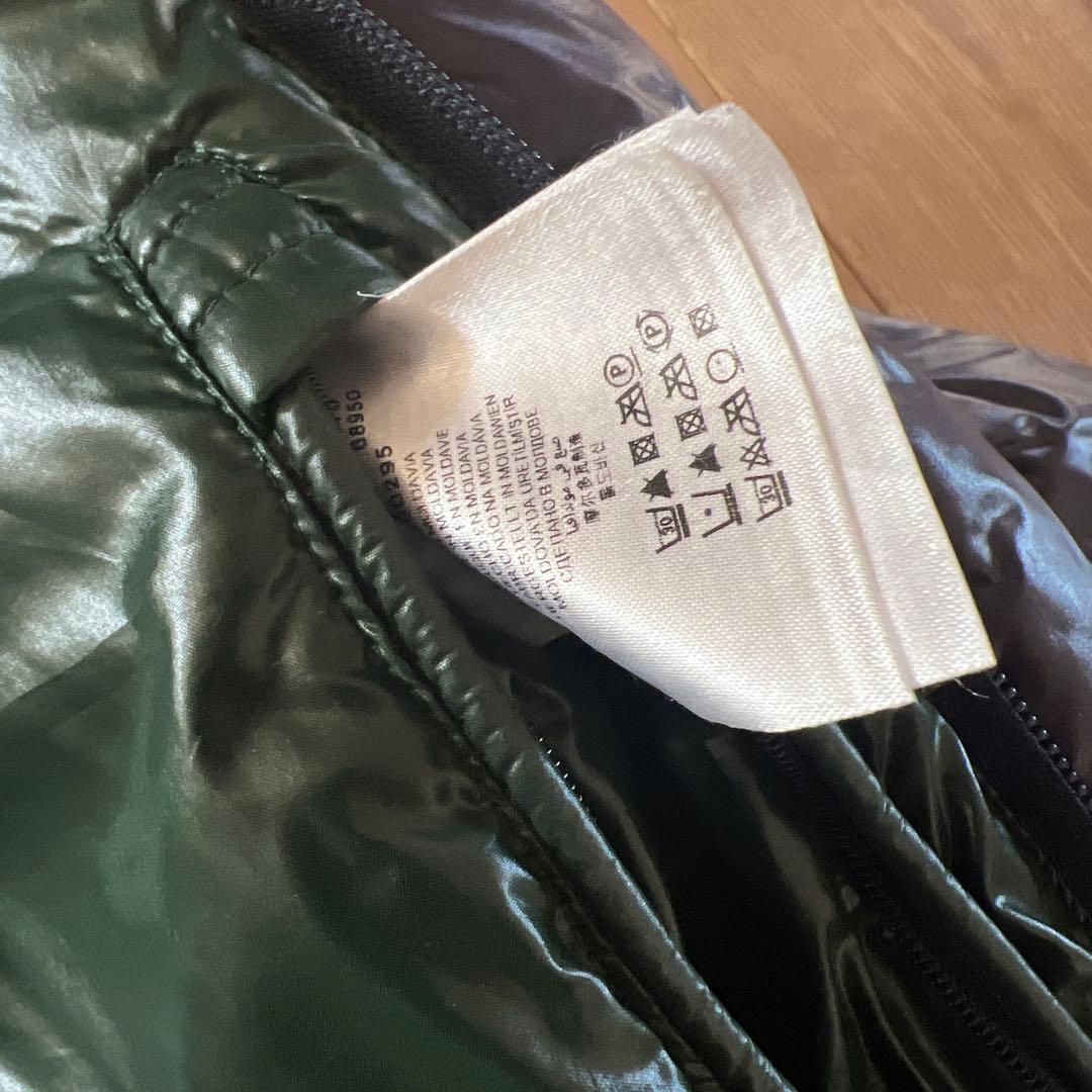 モンクレール　ネイビー×グリーン　ダウンジャケット 2way