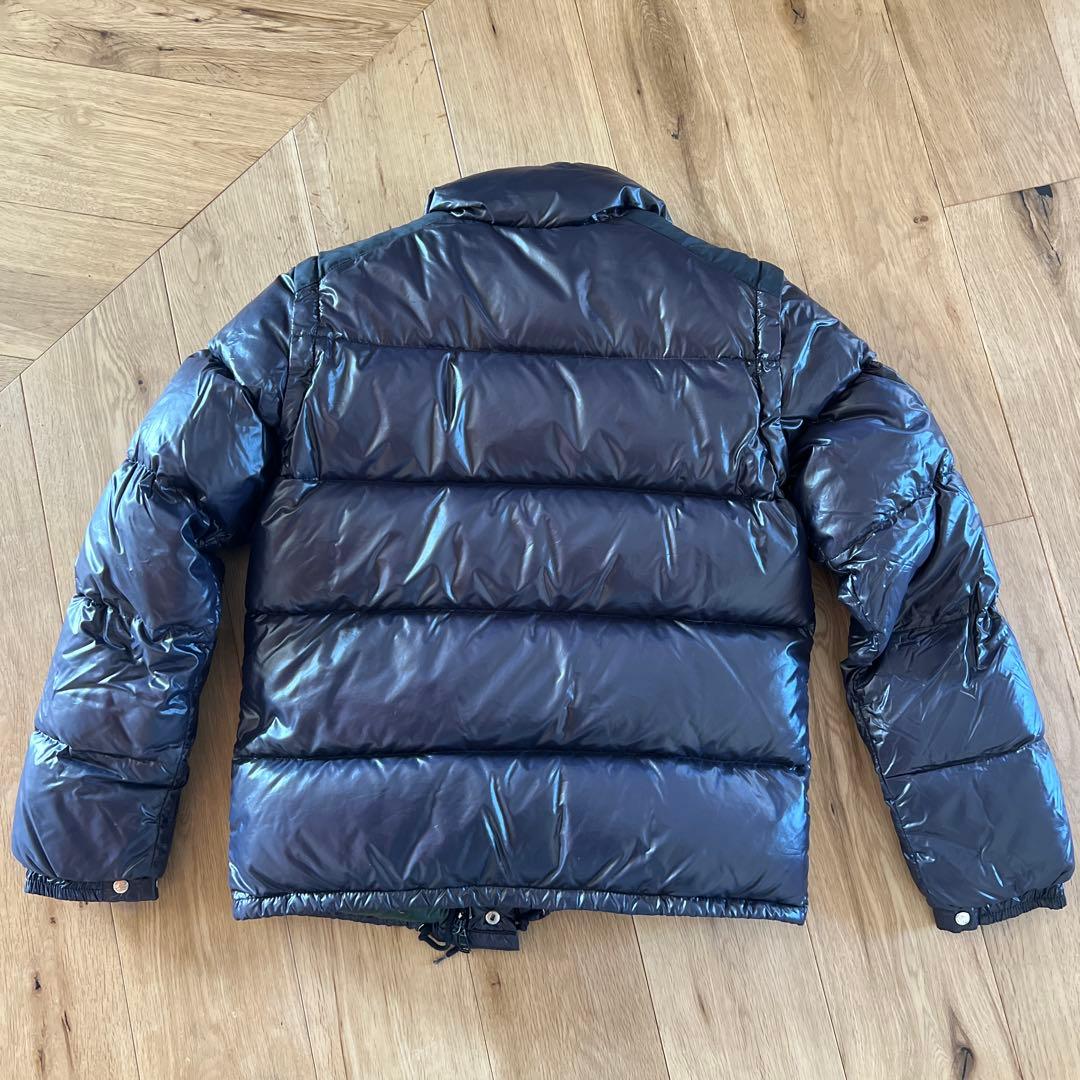 モンクレール　ネイビー×グリーン　ダウンジャケット 2way