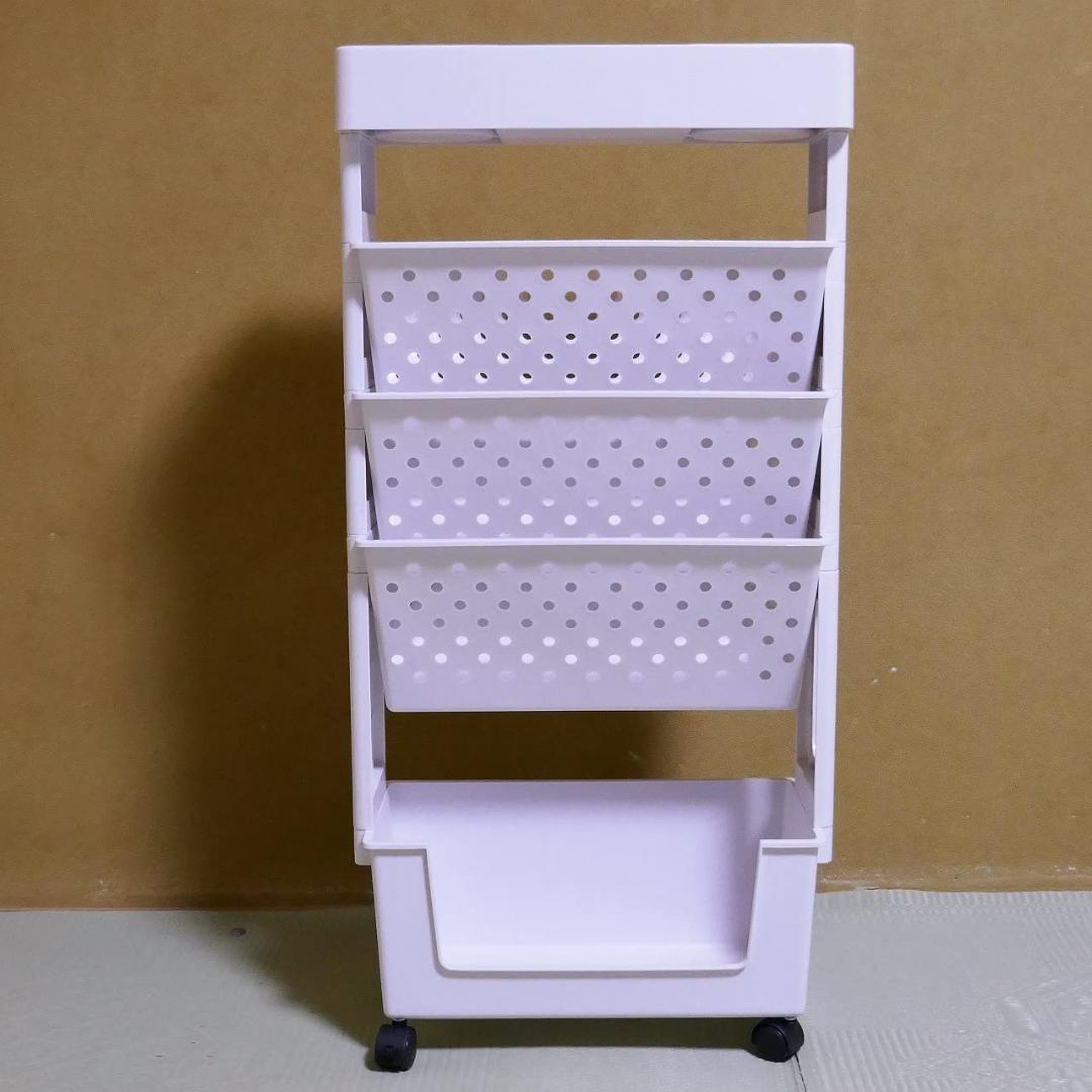 小物入れ 5層キャスター付き本棚 ラック キャスター付き
