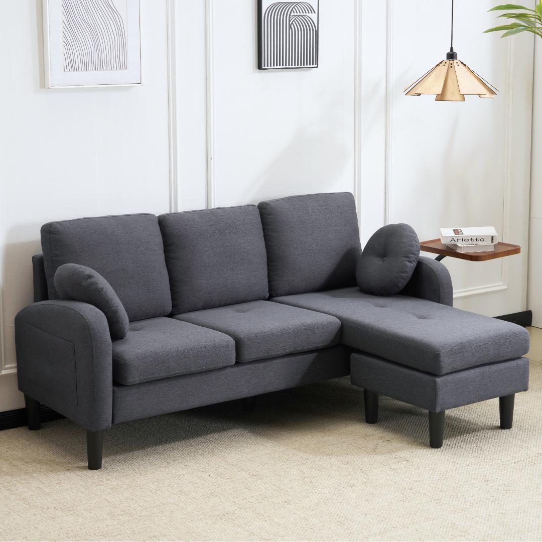 ソファ ソファーセット 3人掛け L型 Ｔ型　クッション付き 肘掛け付き