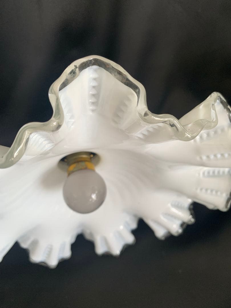 フランス製　MOUTH-BLOWN GLASS VIANNE ガラスシェード照明