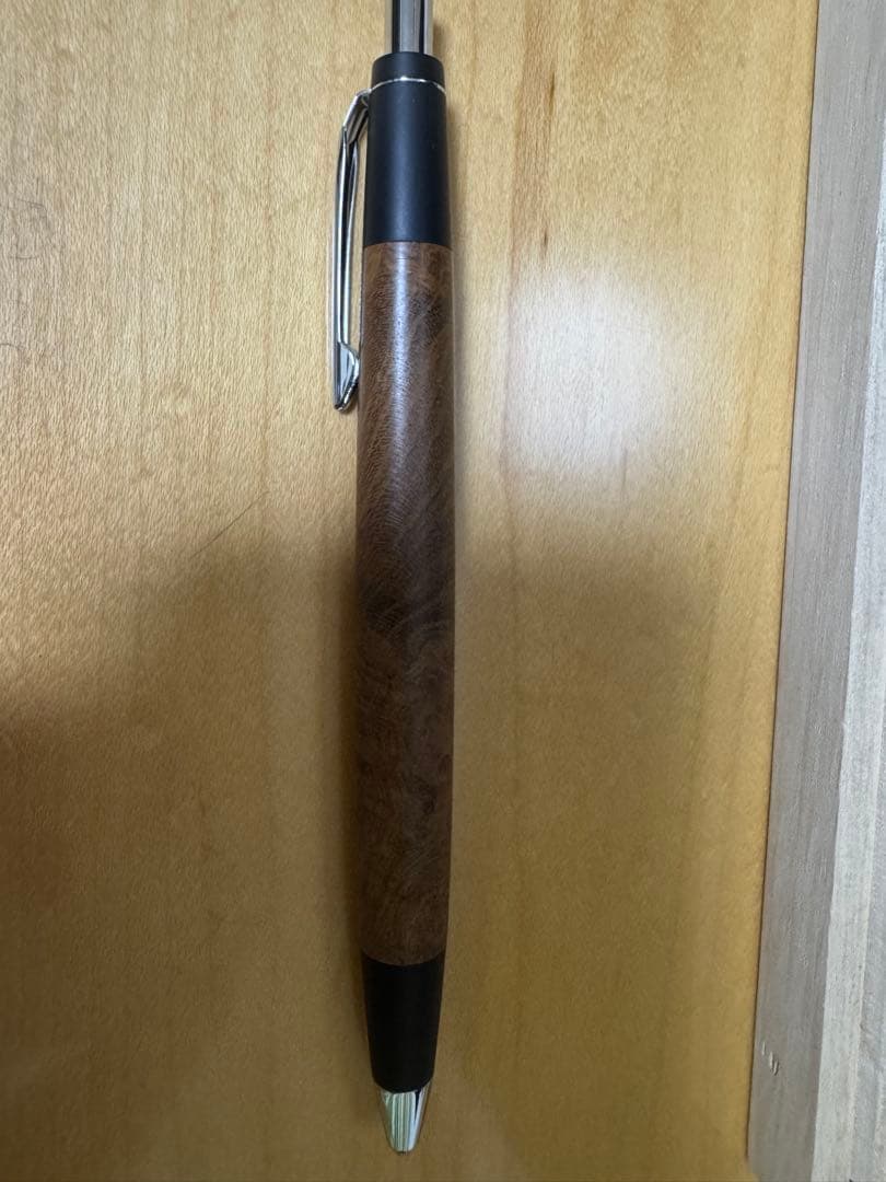 野原工芸　特上チーク瘤　シルバー金具 シャーペン