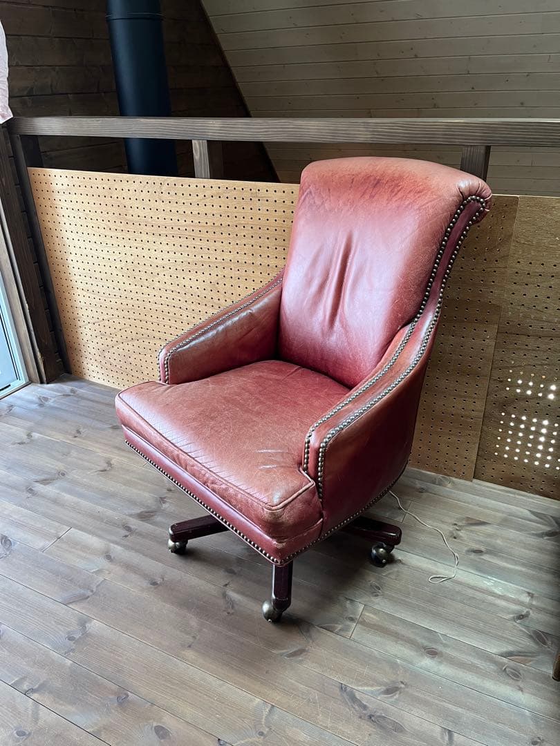 ビンテージ　本革ソファチェア