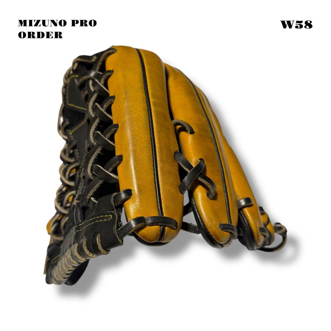希少品！ MIZUNO PRO ミズノ プロ オーダー グローブ グラブ 黒 金