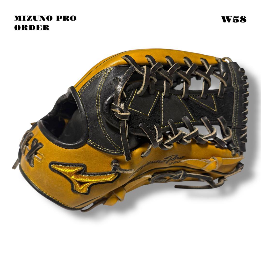希少品！ MIZUNO PRO ミズノ プロ オーダー グローブ グラブ 黒 金