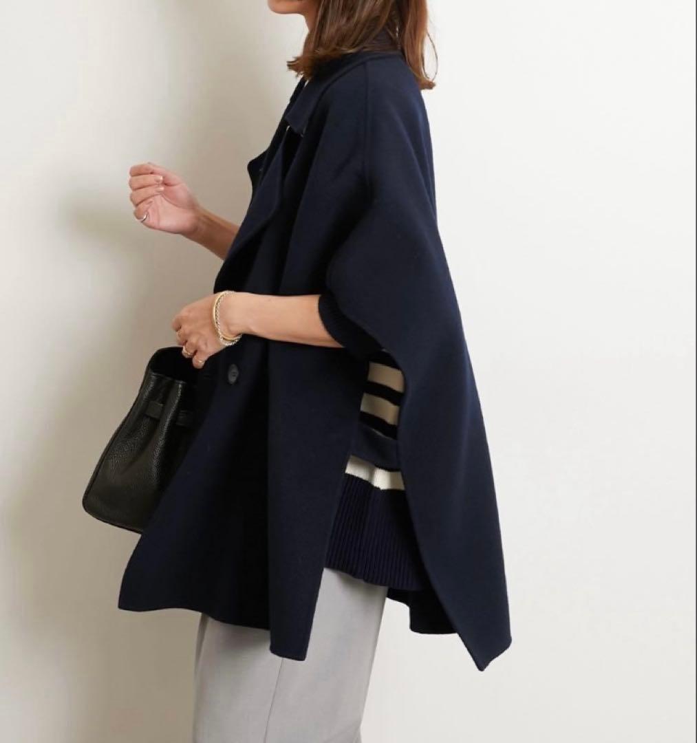 【美品】ウールナイロンリバーベスト★ジャーナルスタンダードレリューム★ネイビー