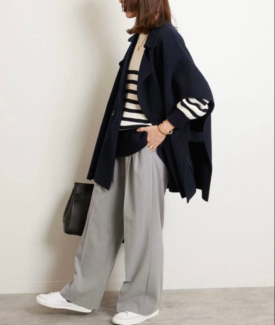 【美品】ウールナイロンリバーベスト★ジャーナルスタンダードレリューム★ネイビー