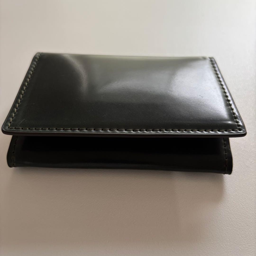 【新品】ROCADO シェルコードバン 名刺入れ 　最高級 イタリア馬革