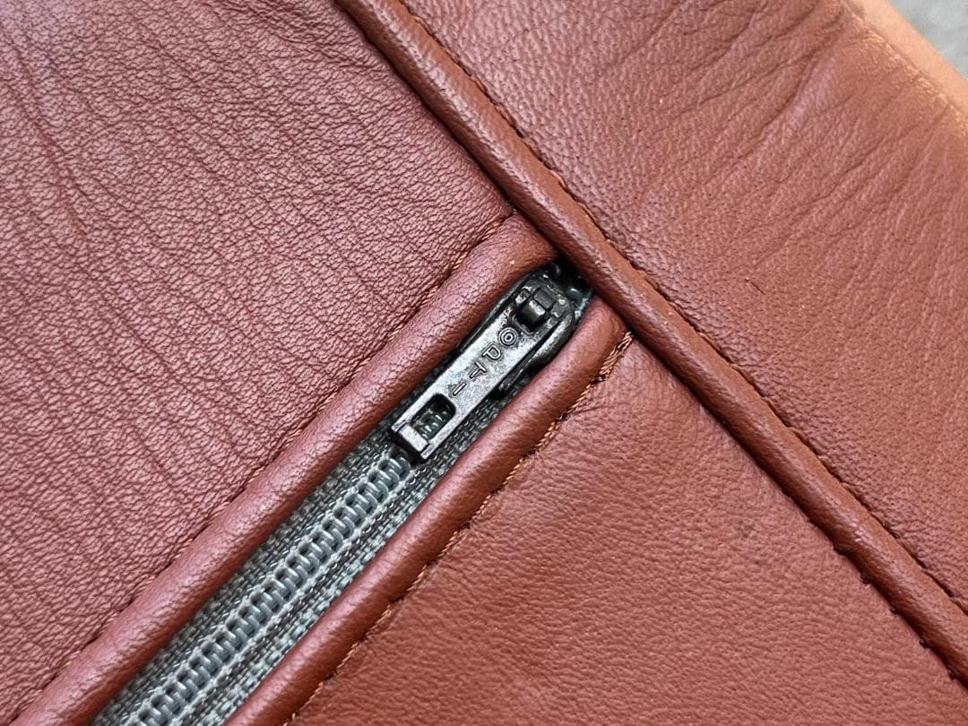 北欧ヴィンテージ☆1970s／デンマーク／1Ｐソファ／チーク材無垢／本革シート