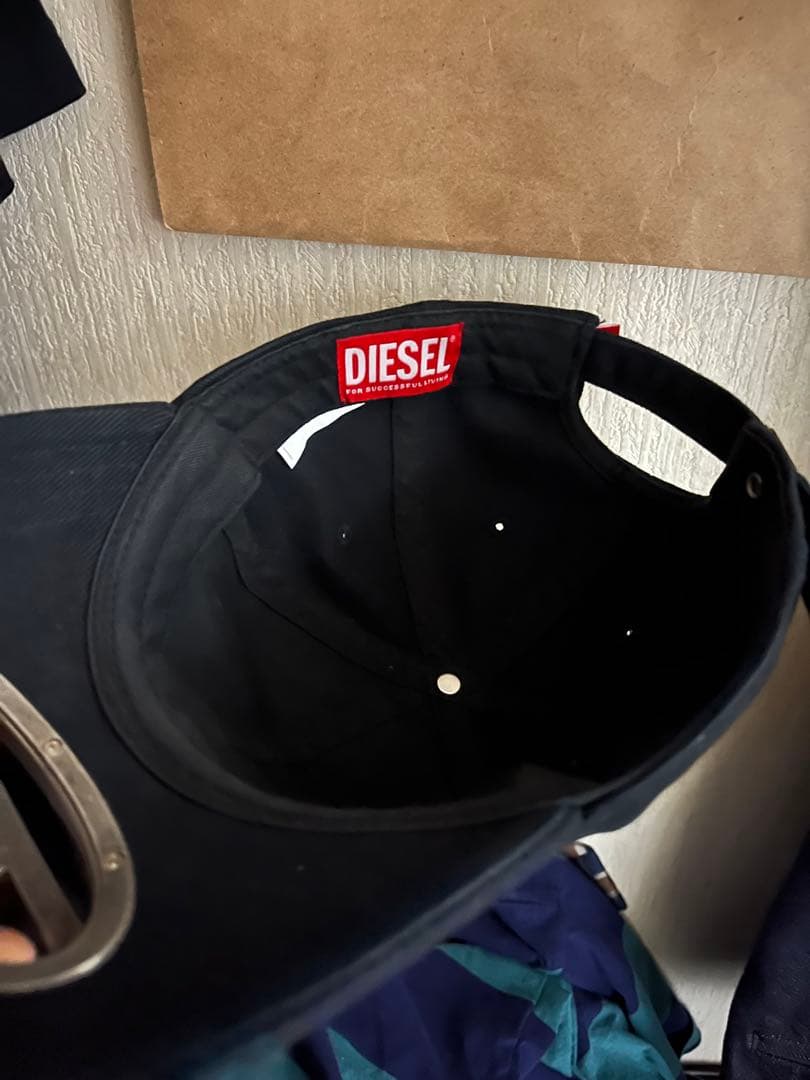 【即購入○】DIESEL キャップ ブラック メタルロゴ