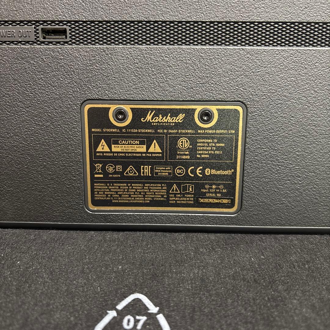 Marshall STOOKWELL Bluetooth スピーカー