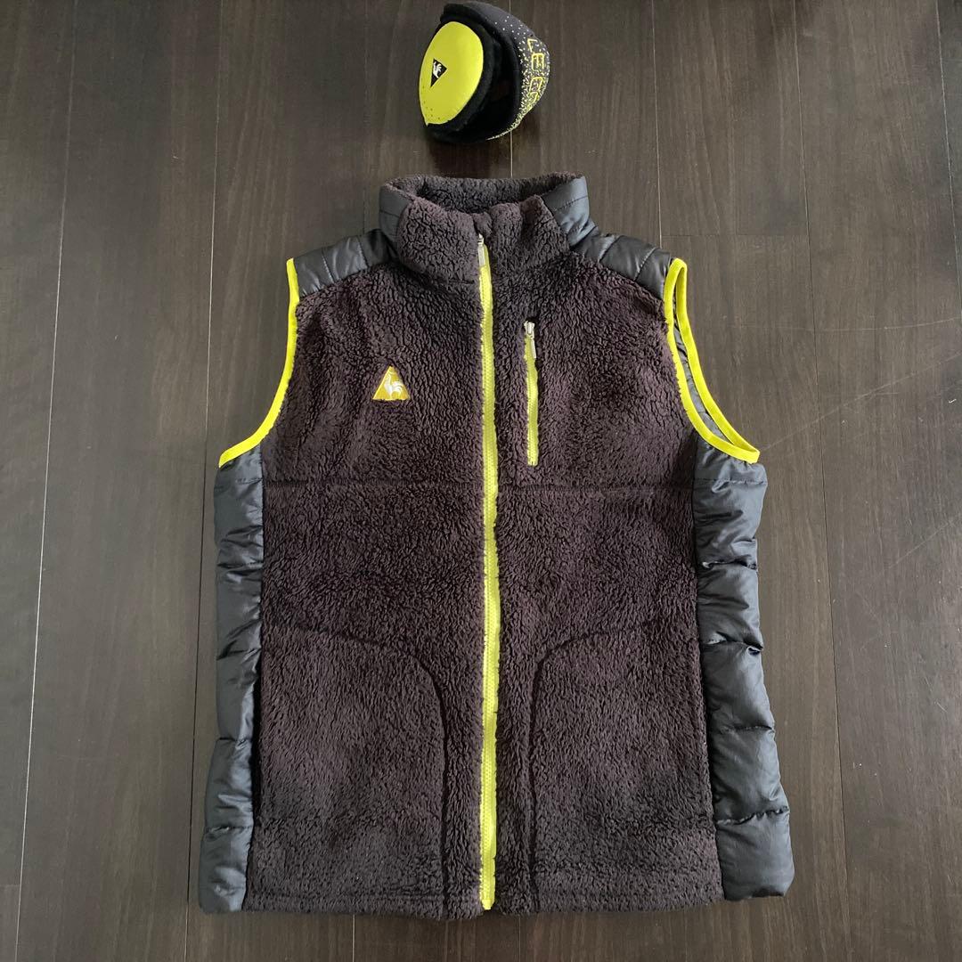Le Coq Sportif ルコック　ダウンベスト　メンズ　防寒　耳当て付き