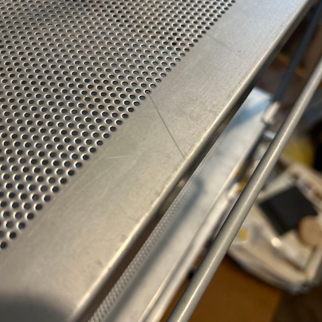 旧グレー無印　スチールユニットシェルフセット