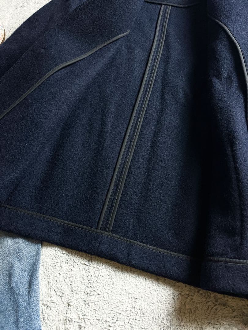 【DANTON】ダントン モッサウール ノーカラージャケット ネイビー 40