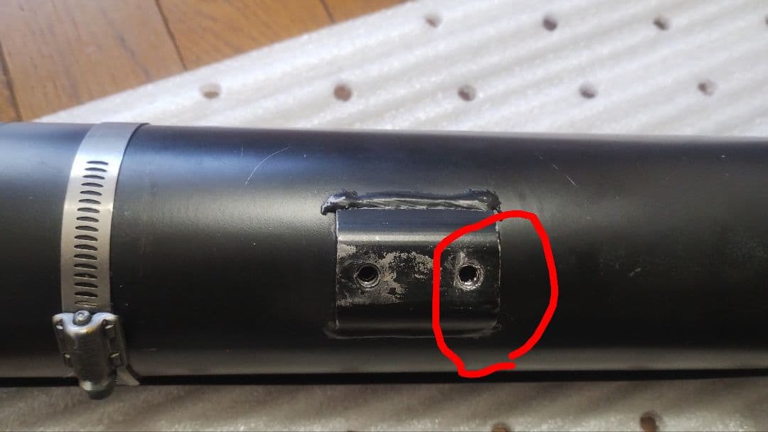 07FLSTF1580より取り外し スクリーミンイーグルスリップオンサイレンサー