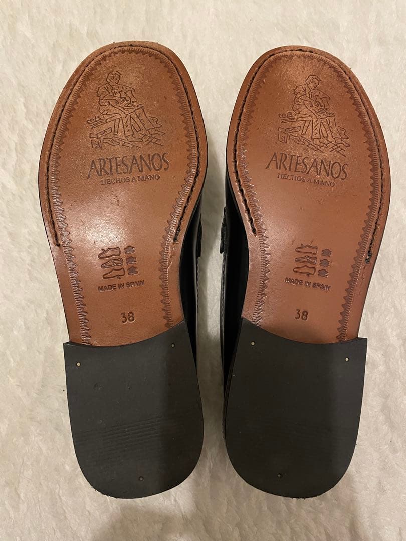 ARTESANOS 黒 ローファー 38