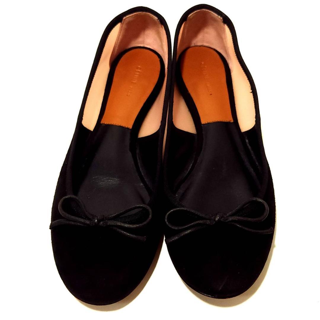 CELINE バレエシューズ バイカラー スエード