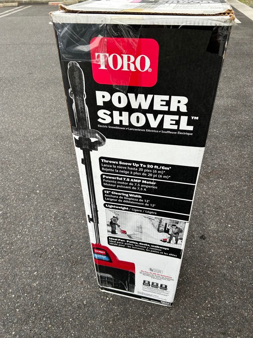 TORO 電動スノーショベル Toro 38361（20M防雨延長コード付き）