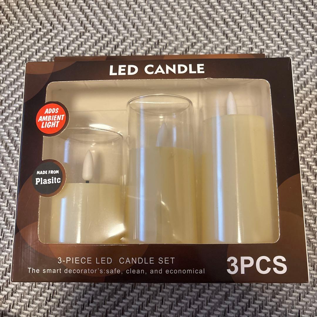 LEDキャンドル 3本セット×10個