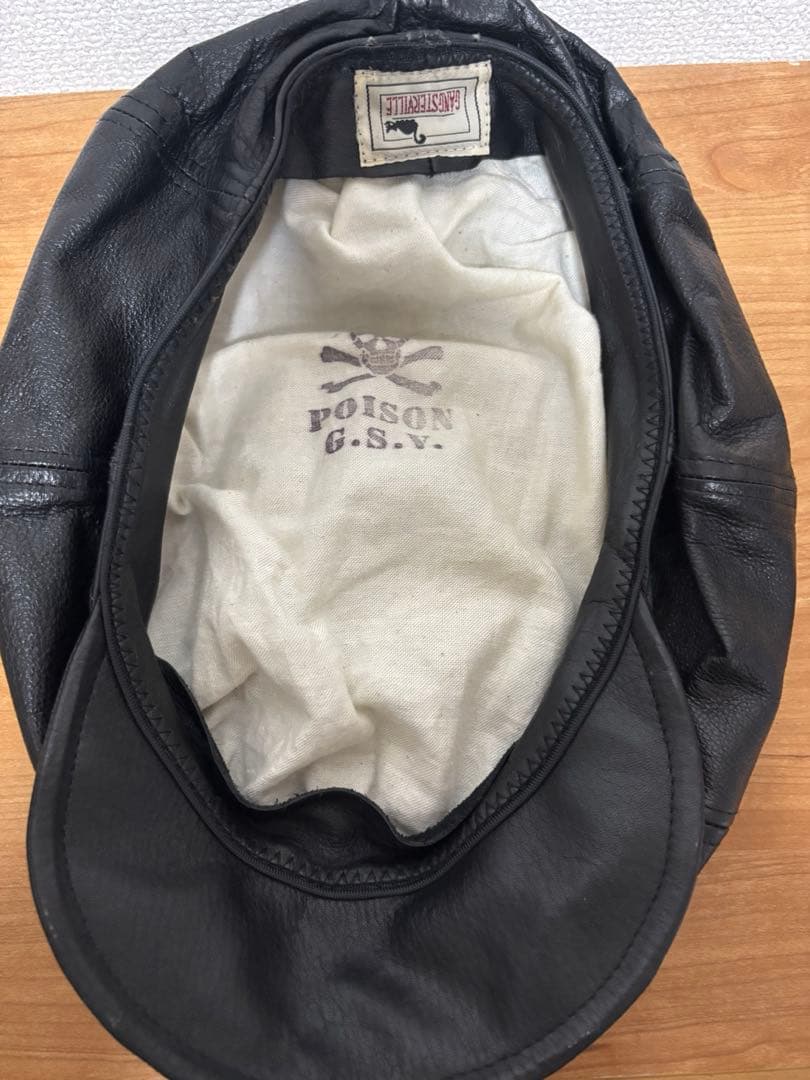 gangsterville レザーキャスケット