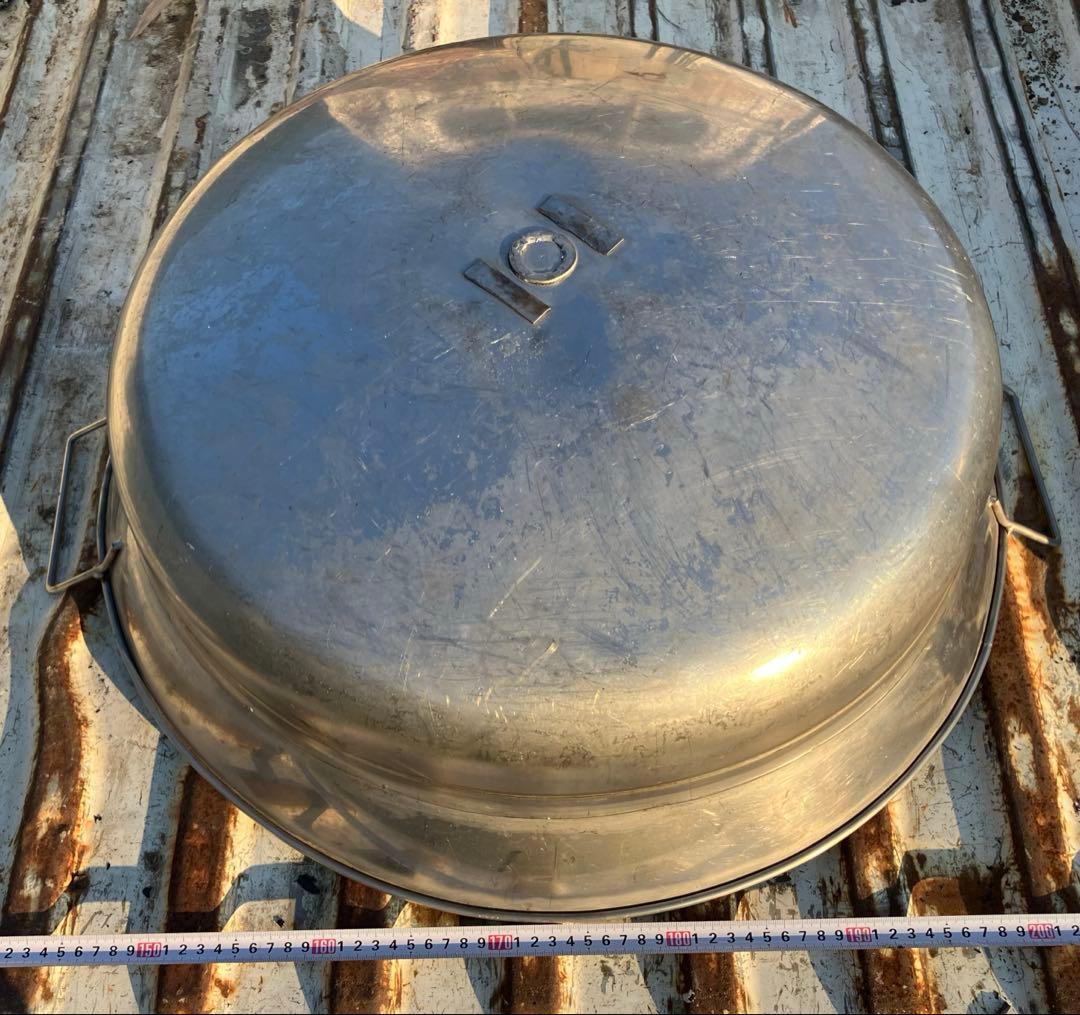 ステンレス製? 両手鍋 直径約60cm