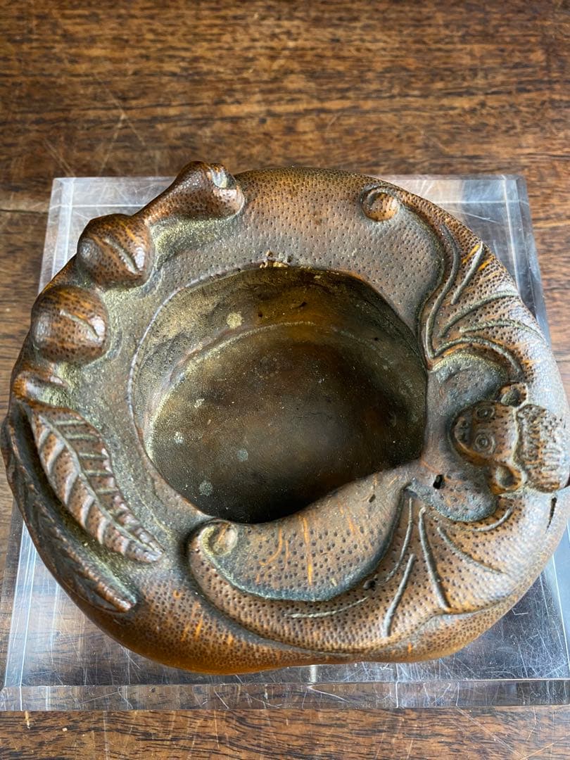 竹製灰皿　水滴　2個セット　木工　竹製品　古美術　骨董品