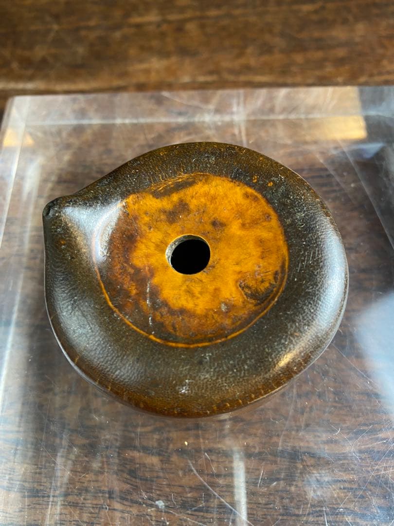 竹製灰皿　水滴　2個セット　木工　竹製品　古美術　骨董品