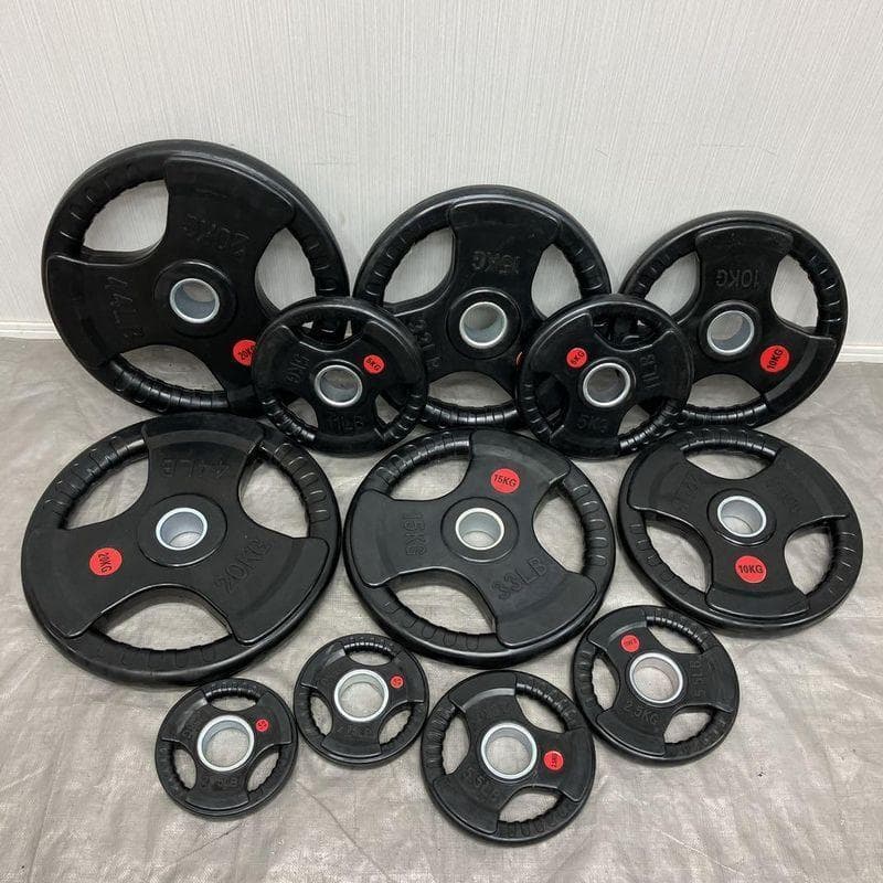 ★120kgセット 6枚 オリンピックプレート バーベルプレート 50mm