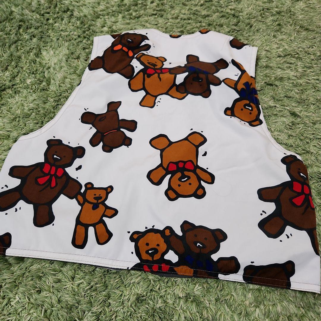 ビンテージ エレッセ ベスト付き テディベア スキー スノボウェブ 上下セット