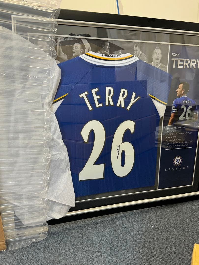 チェルシー ジョン テリー – 1998 サイン入りフレームシャツ