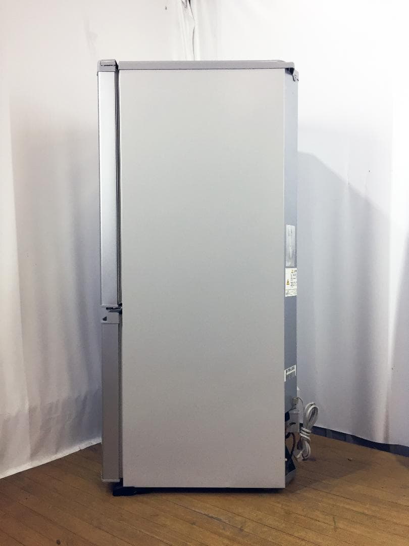 送料無料★◆中古★三菱 ラウンドカット 2ドア冷蔵庫 MR-P15W