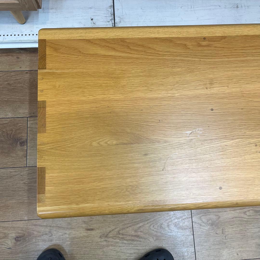 センターテーブル 引き出し付 オーク無垢材 KISSUI 幅120cm