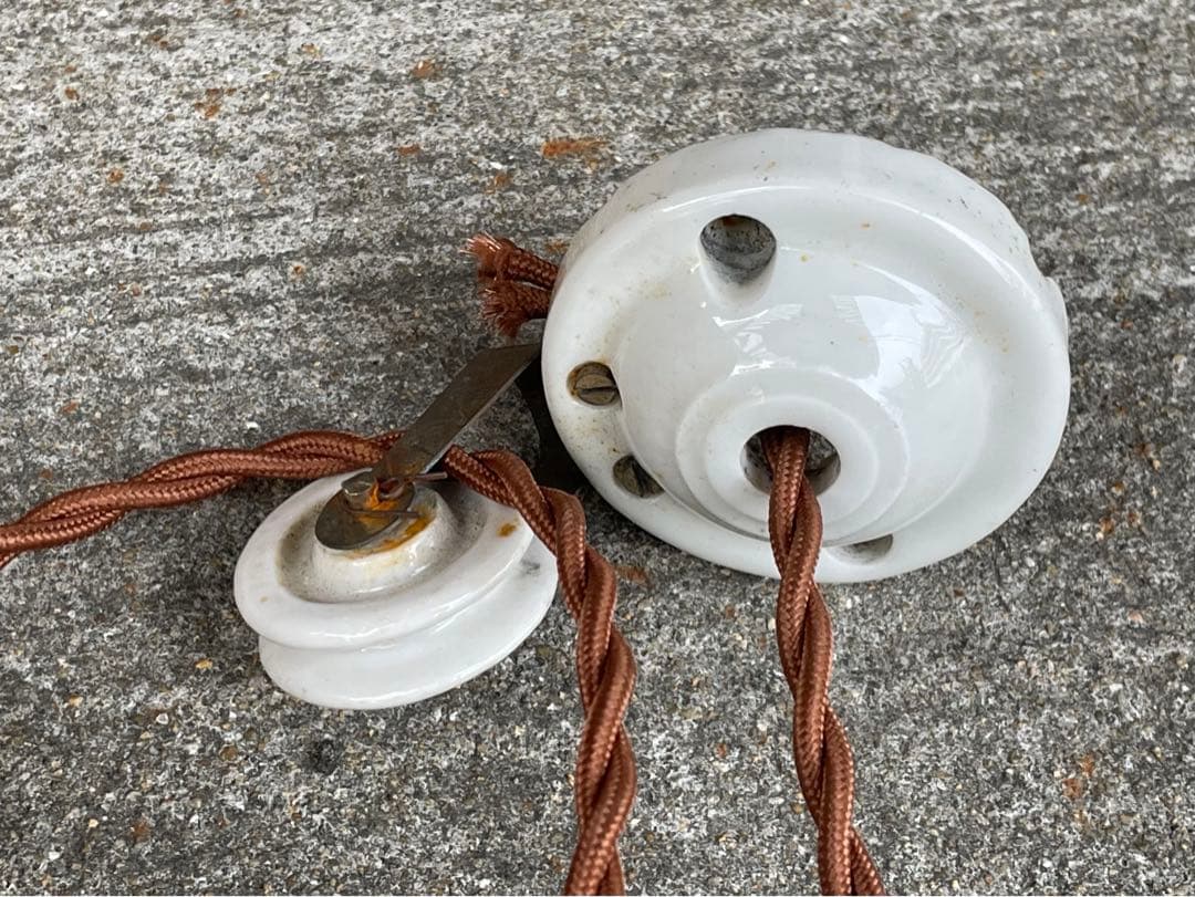 【merci】 2b. フランス　吊り下げ　滑車　ランプ　カフェ　アンティーク