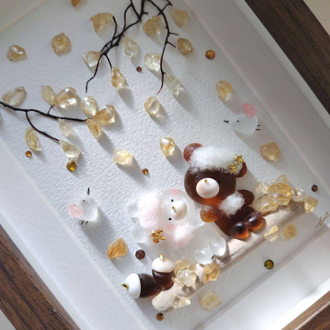 シーグラスアート『 autumn•*¨*•.¸♬︎』他2点