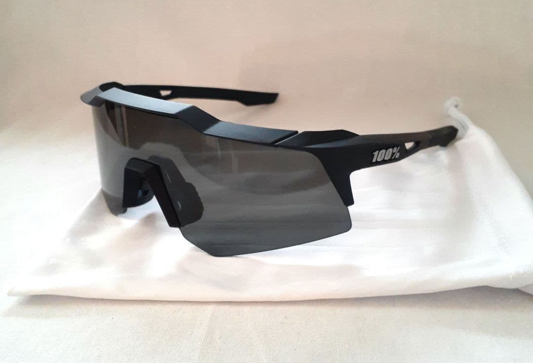 100% Speedcraft XS ブラック ワンハンドレッド サングラス